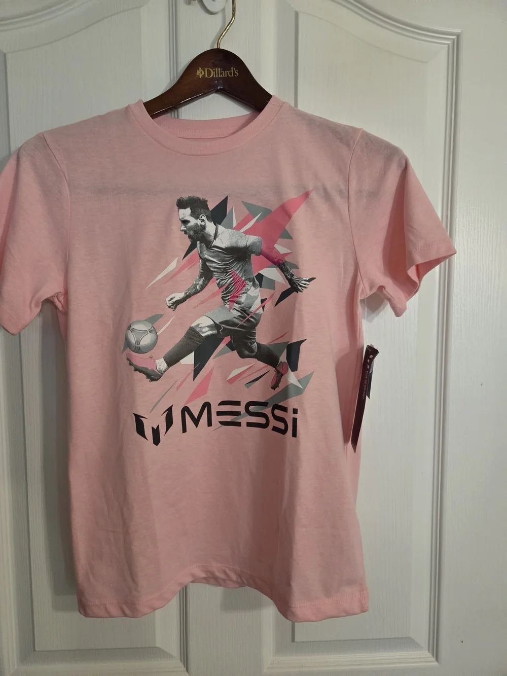 Messi Kids' Pink Short Sleeve Soccer Graphic Tee